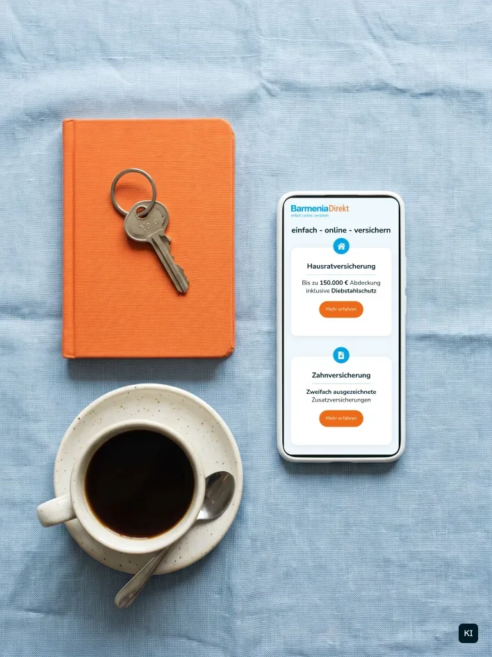 Mobile Website auf dem Smartphone