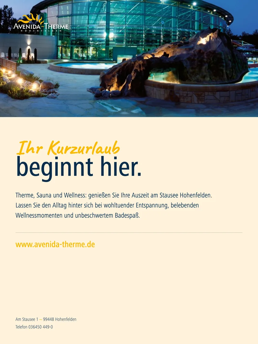 Imageanzeige Ihr Kurzurlaub beginnt hier im Split-Frame-Layout nach Markenhandbuch fuer den Marco-Polo-Reisefuehrer Weimar