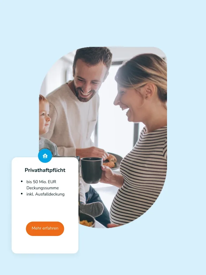Familie in der Küche in Kieselform