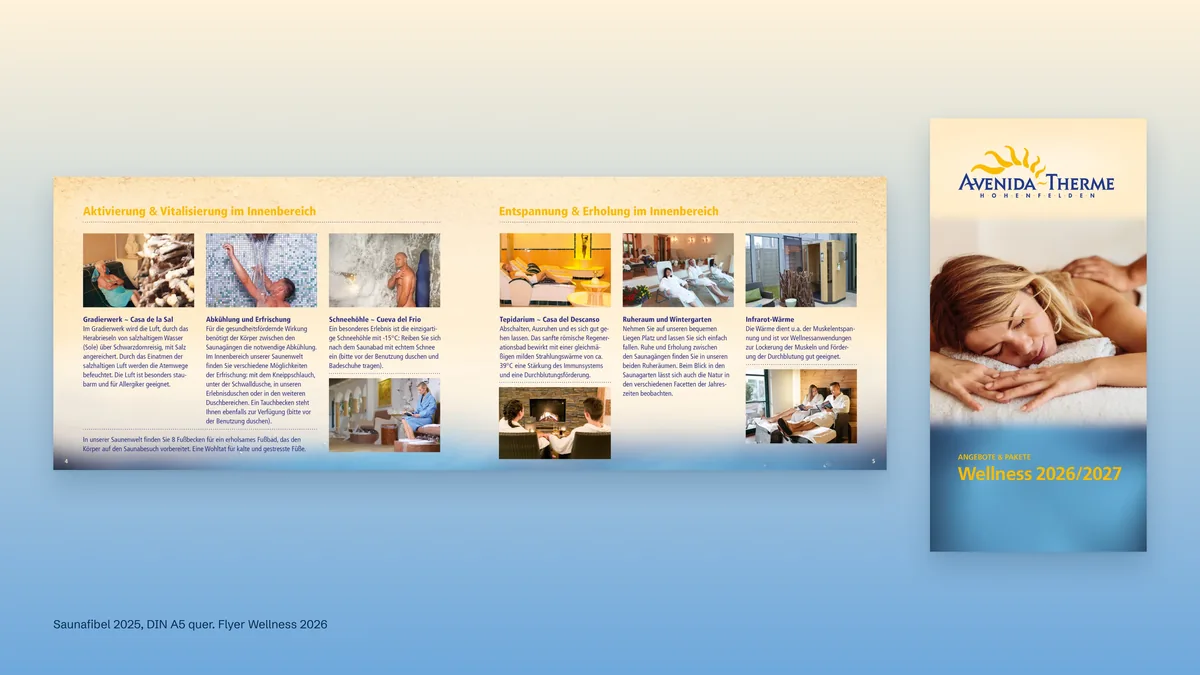 Avenida-Therme: Z:03 01 M18 print saunafibel flyer