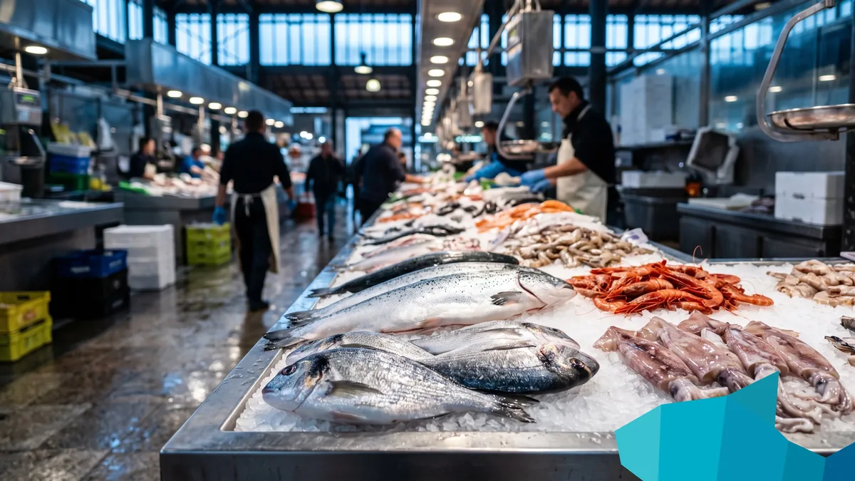 Bildwelt Fischmarkt, KI-Bild