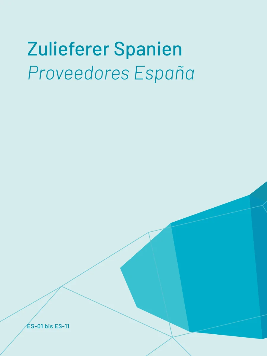 Trennseite Zulieferer Spanien, neu gesetzt