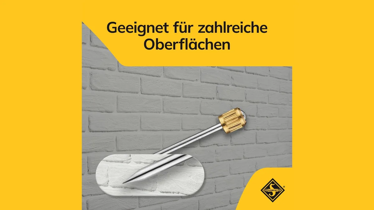 Listing-Bild: geeignet für zahlreiche Oberflächen, Nagel in Ziegelwand