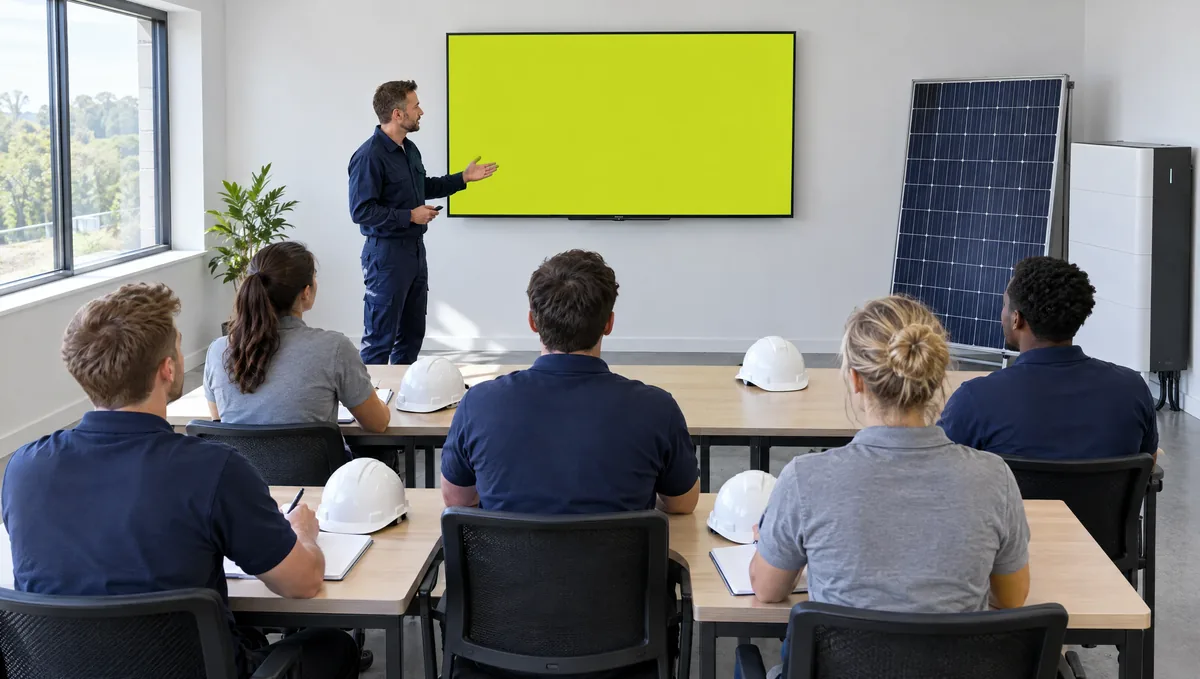 Schulung der Partnerakademie im Seminarraum
