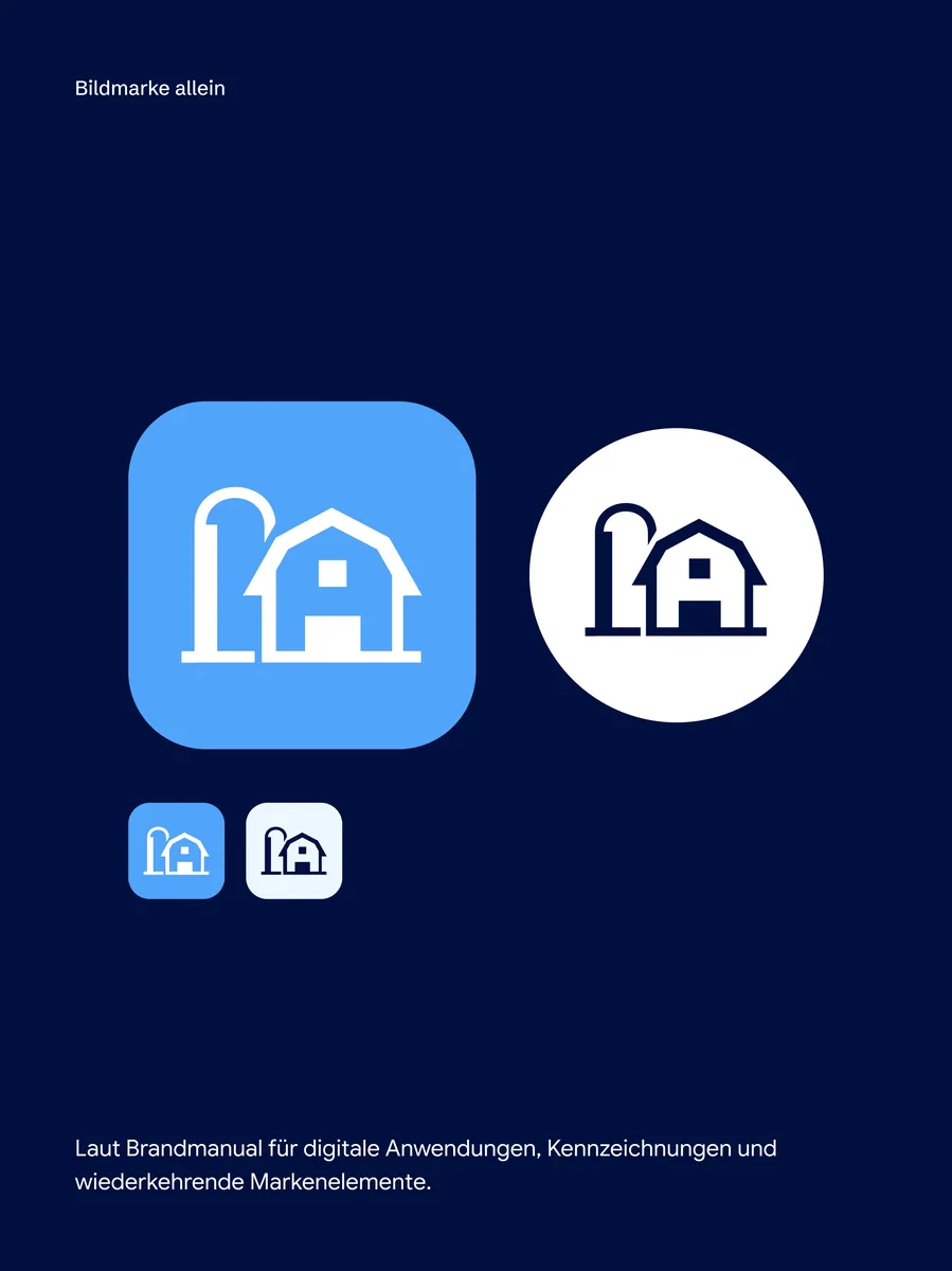 Bildmarke als App-Icon und Profilbild auf Primary