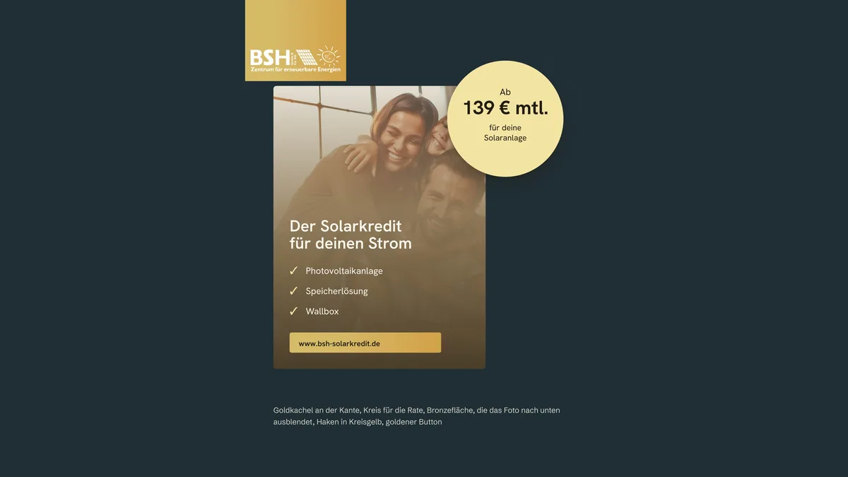 Formen des Solarkredits